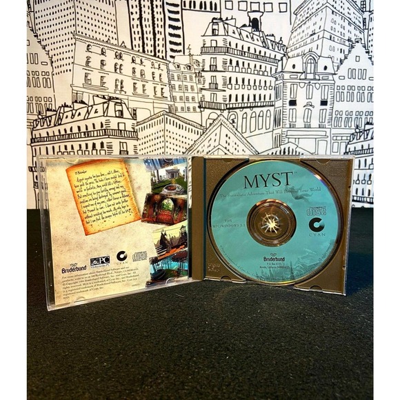 MYST Windows User Manual The Surrealistic Adventure PC Game 1994 CD-ROM - Picture 3 of 4